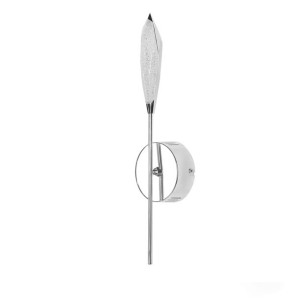 Lampa ścienna LED metalowa srebrna LUKINA