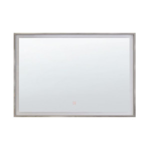 Lustro ścienne LED 60 x 80 cm srebrne ARGENS