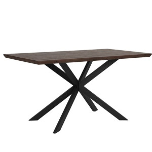 Stół do jadalni 140 x 80 cm ciemne drewno SPECTRA
