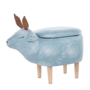 Pufa zwierzak ze schowkiem niebieska REINDEER