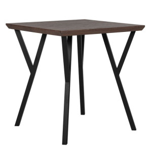 Stół do jadalni 70 x 70 cm ciemne drewno BRAVO