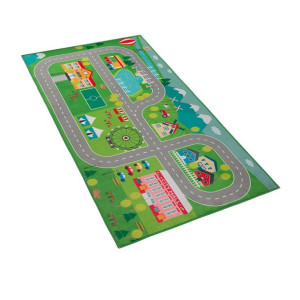 Dywan dziecięcy nadruk z miastem 80 x 150 cm SEBEN