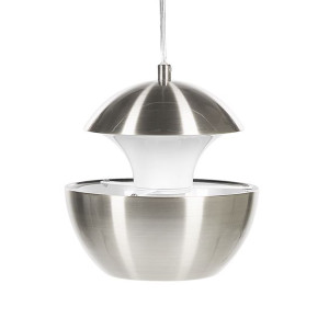 Lampa wisząca metalowa srebrna BOJANA