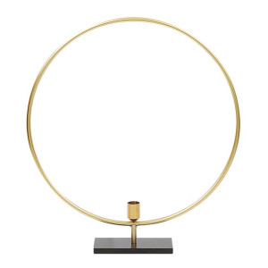 Świecznik metalowy 45 cm złoty SERAM