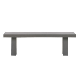 Ławka ogrodowa betonowa 150 x 40 cm szara TARANTO
