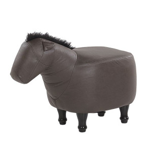 Pufa zwierzak ekoskóra ciemnobrązowa HORSE