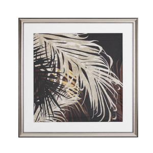 Obraz w ramie 60 x 60 cm złoto-brązowy TOGBO