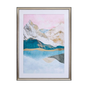 Obraz w ramie 60 x 80 cm wielokolorowy ENEWARI