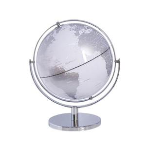Globus 29 cm srebrny DRAKE