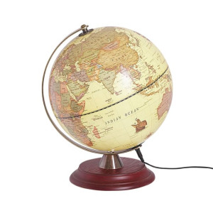 Globus LED 30 cm żółty VESPUCCI