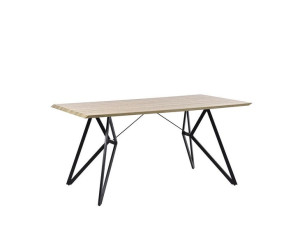 Stół do jadalni 160 x 90 cm jasne drewno BUSCOT