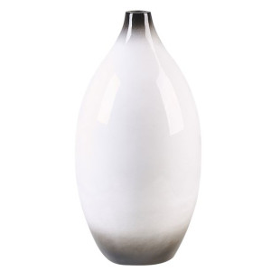 Wazon dekoracyjny 46 cm biały BAEZA