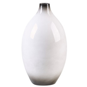 Wazon dekoracyjny 36 cm biały BAEZA