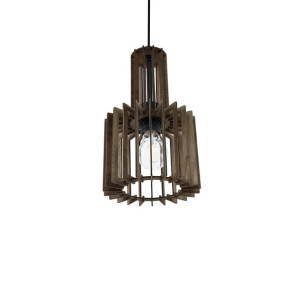Lampa wisząca ciemne drewno NIARI