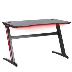 Biurko gamingowe RGB LED 120 x 60 cm czarne DARFUR