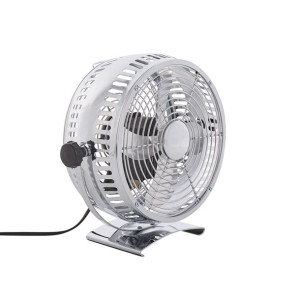 Wentylator biurkowy ø 21 cm srebrny RIBBLE