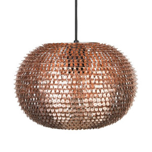 Lampa wisząca metalowa miedziana REINE