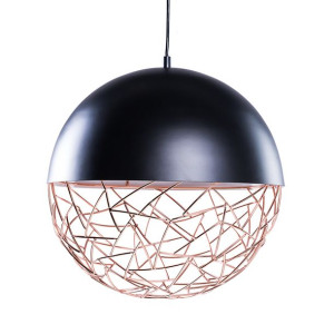 Lampa wisząca metalowa czarna PADMA