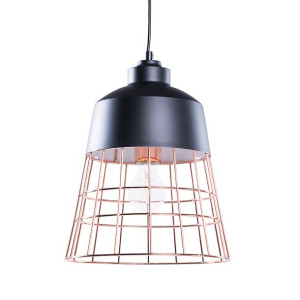 Lampa wisząca metalowa czarna MONTE