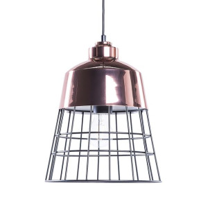 Lampa wisząca metalowa miedziana MONTE