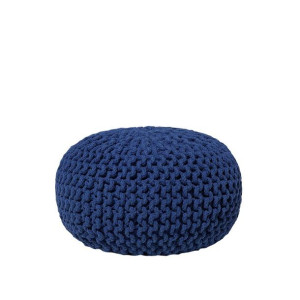 Puf 40 x 25 cm ciemnoniebieski CONRAD