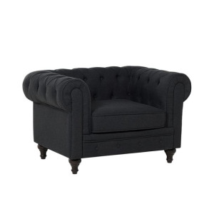 Fotel grafitowy CHESTERFIELD