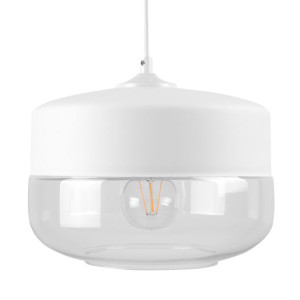 Lampa wisząca szklana biała MURRAY