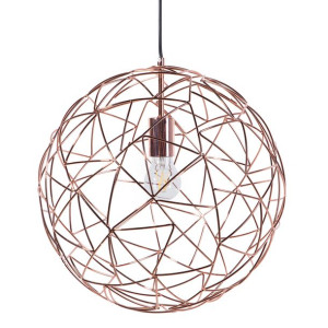 Lampa wisząca metalowa miedziana LEMME