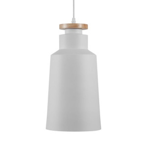 Lampa wisząca metalowa biała NEVA