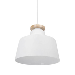 Lampa wisząca metalowa biała DANUBE