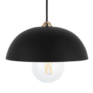 Lampa wisząca metalowa czarna TORDERA
