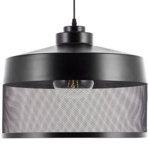 Lampa wisząca metalowa czarna CARDENER