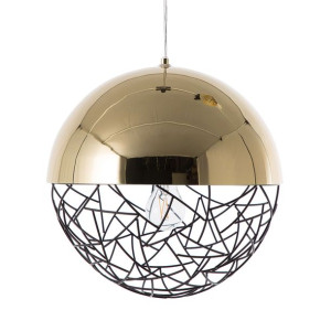 Lampa wisząca metalowa złota PADMA