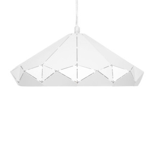 Lampa wisząca metalowa biała NEVOLA