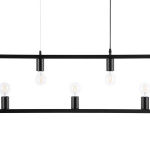 Lampa wisząca metalowa czarna BAYAS