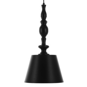 Lampa wisząca metalowa czarna FLUVIA