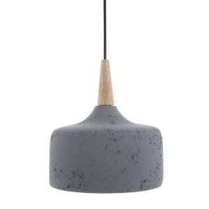 Lampa wisząca gipsowa szara BURANO