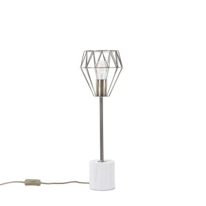 Lampa stołowa metalowa złota MOONI