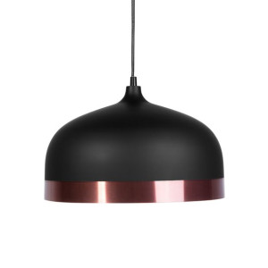 Lampa wisząca metalowa czarno-miedziana PARINA