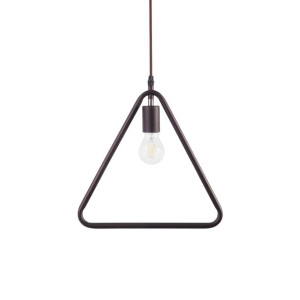 Lampa wisząca metalowa brązowa JURUENA