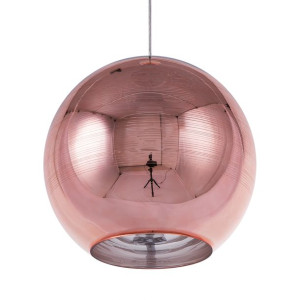 Lampa wisząca szklana miedziana ASARO