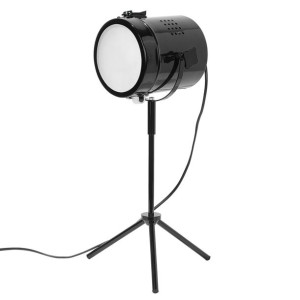 Lampa biurkowa regulowana metalowa czarna HENARES
