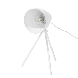 Lampa biurkowa regulowana metalowa biała TAMEGA