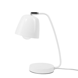 Lampa biurkowa regulowana metalowa biała UROLA