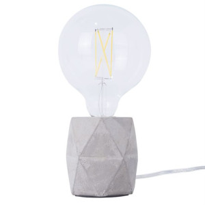 Lampa stołowa betonowa szara BESAYA
