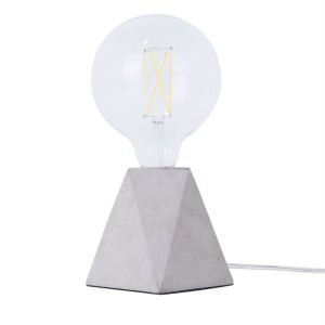 Lampa stołowa betonowa szara SAJA