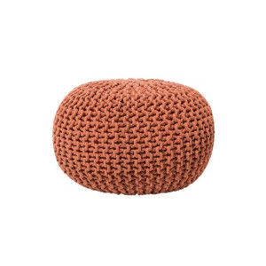 Puf 40 x 25 cm brązowy CONRAD