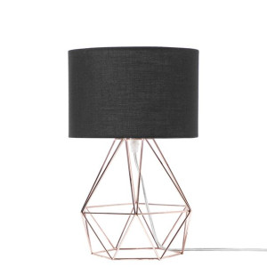 Lampka nocna metalowa miedziana MARONI