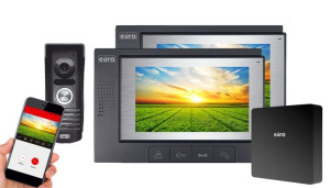 Wideodomofon EURA VDP-22A3 PLUTON G 7" z dwoma monitorami + IP BOX