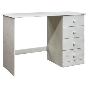 Biurko z 4 szufladami, 110x50x74 cm, lite drewno sosnowe